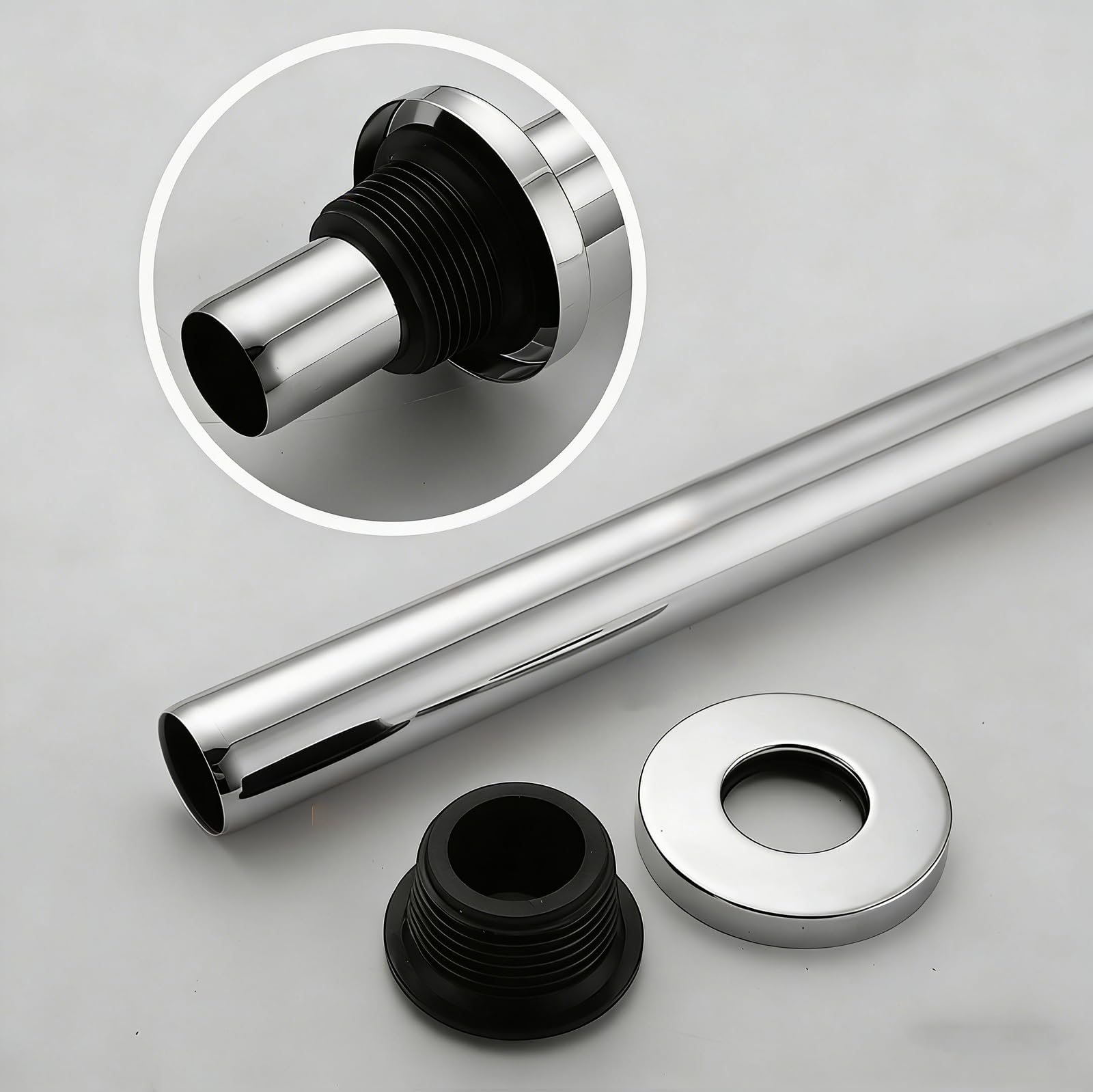 Syphon Waschbecken mit Reinigungsöffnung,Geruchsverschluss,Höhenverstellbares,Waschbecken Ablaufgarnitur mit Verlängerung Waschtisch Siphon für Badezimmer Küchenspüle,Roségold