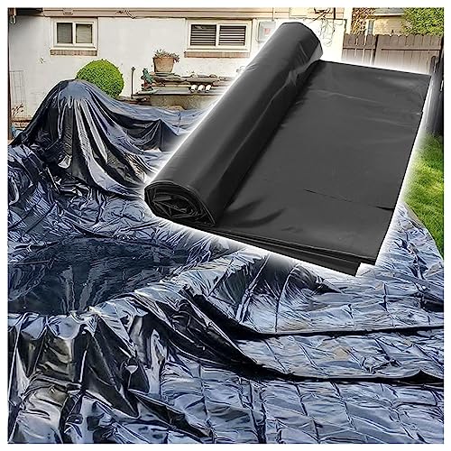 Bâche pour étang anti-fuite en PEHD noir | Solution imperméable bassin et cascade