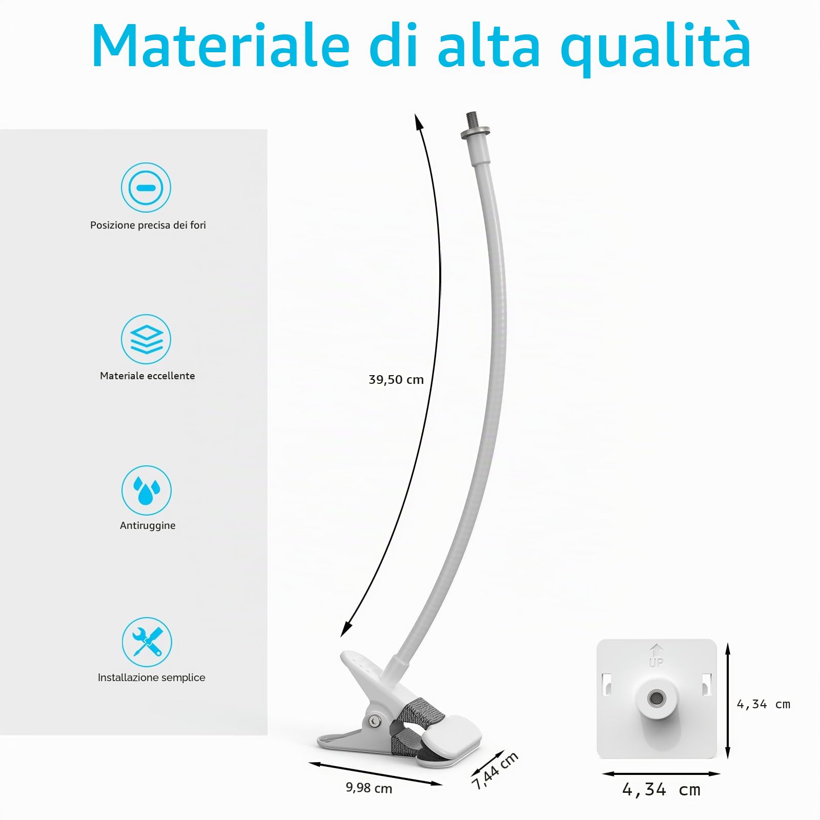 HOLACA Supporto a clip compatibile con GHB ABM700/SM50B, supporto baby monitor per 720P OBVHNUA 900ES1/900ES2