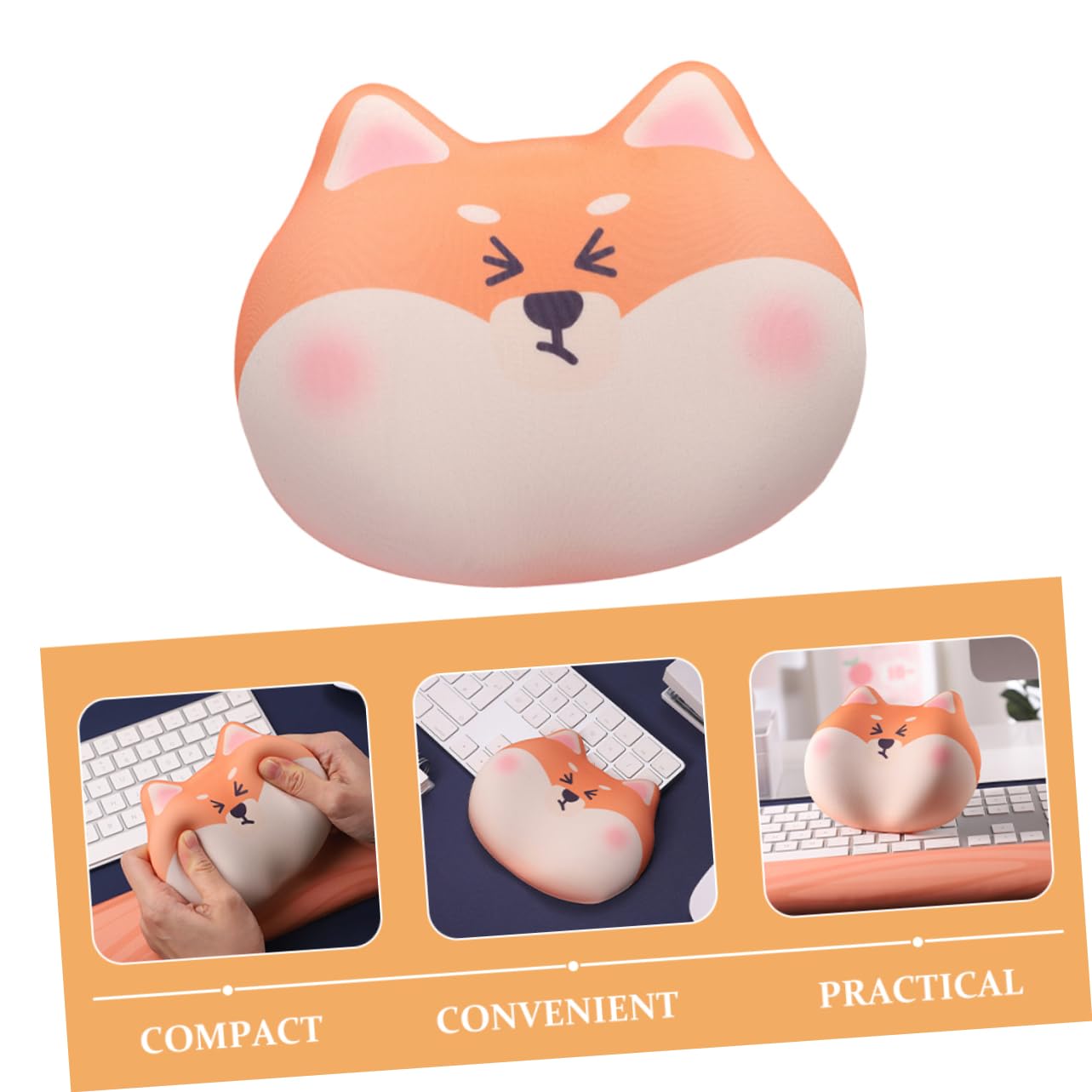 iplusmile 5stücke Ergonomische Handgelenkauflage Mit Süßem Hundemuster Memory Foam Und Rutschfester Unterseite Für Büro Und Gaming Schmerzlinderung Und Unterstützung Handgelenks