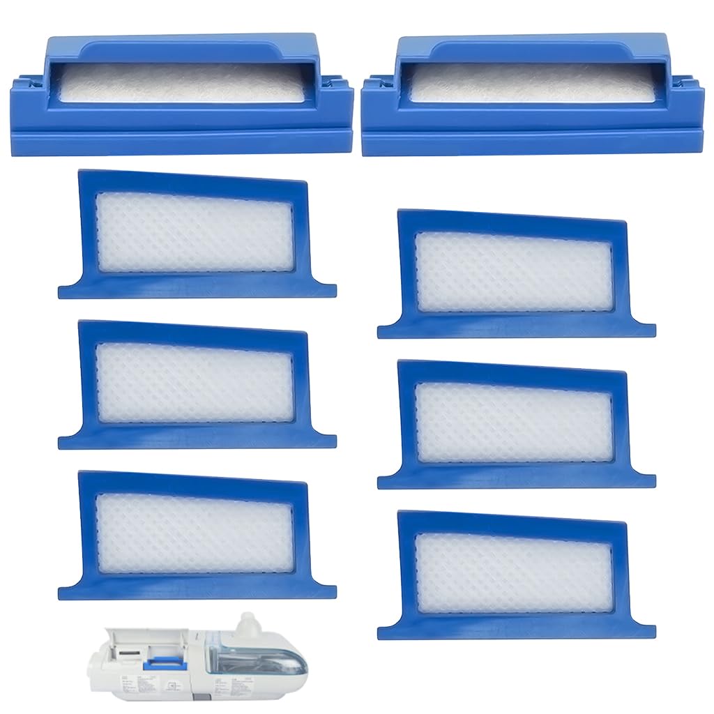 Replacement CPAP Filters for Philips Respironics Dreamstation CPAP, Includes 6 Reuseable Pollen Filter & 2 Disposable Fine Filters, Compatible with DS500/DS700