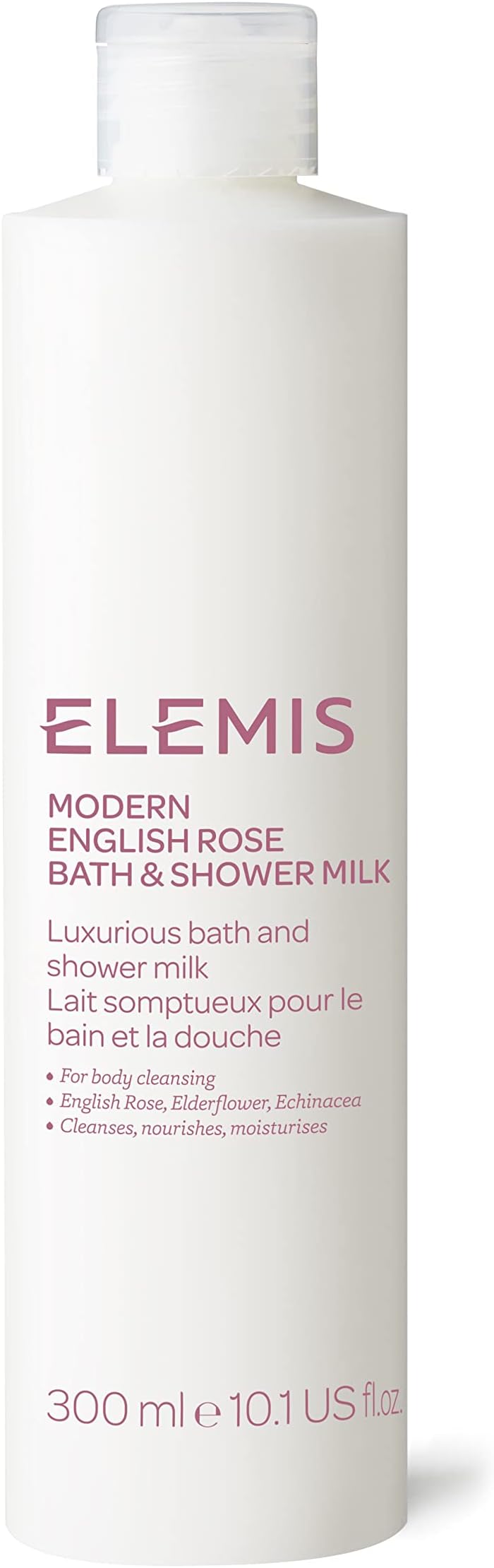 ELEMIS Bath & Shower Milk 300ml – Nourishing Body Wash with Moisturizing Oils, Gentle Foaming Cream for Dry & Sensitive Skin