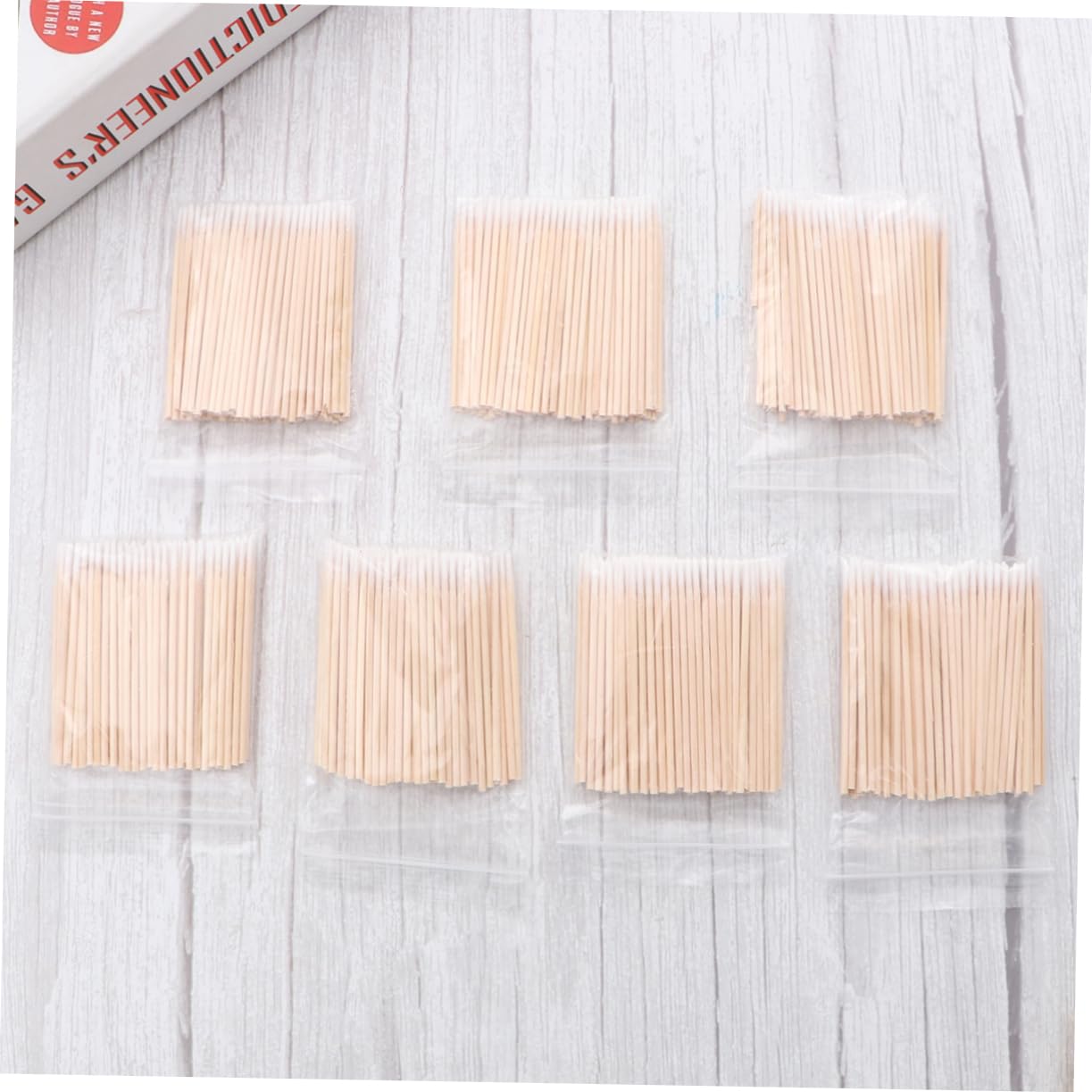 SOESFOUFU Cotton Swab Sticks 7 Packs Long Pointed Cleaning Rods Makeup Beauty Skin Wound Disposal Cotton Stick Swab