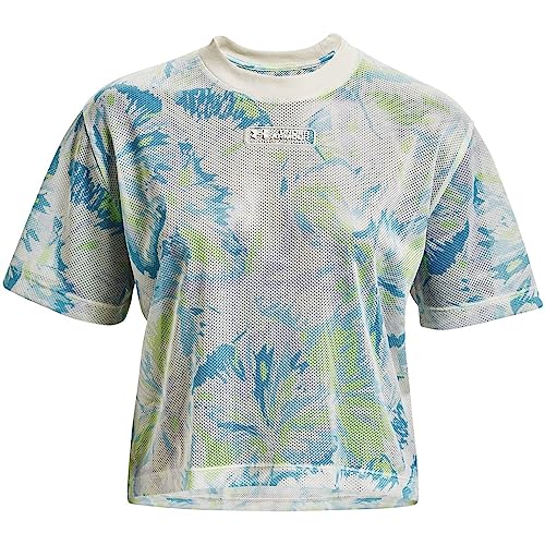 T-shirt graphique en maille Under Armour femme anti transpiration sport libre