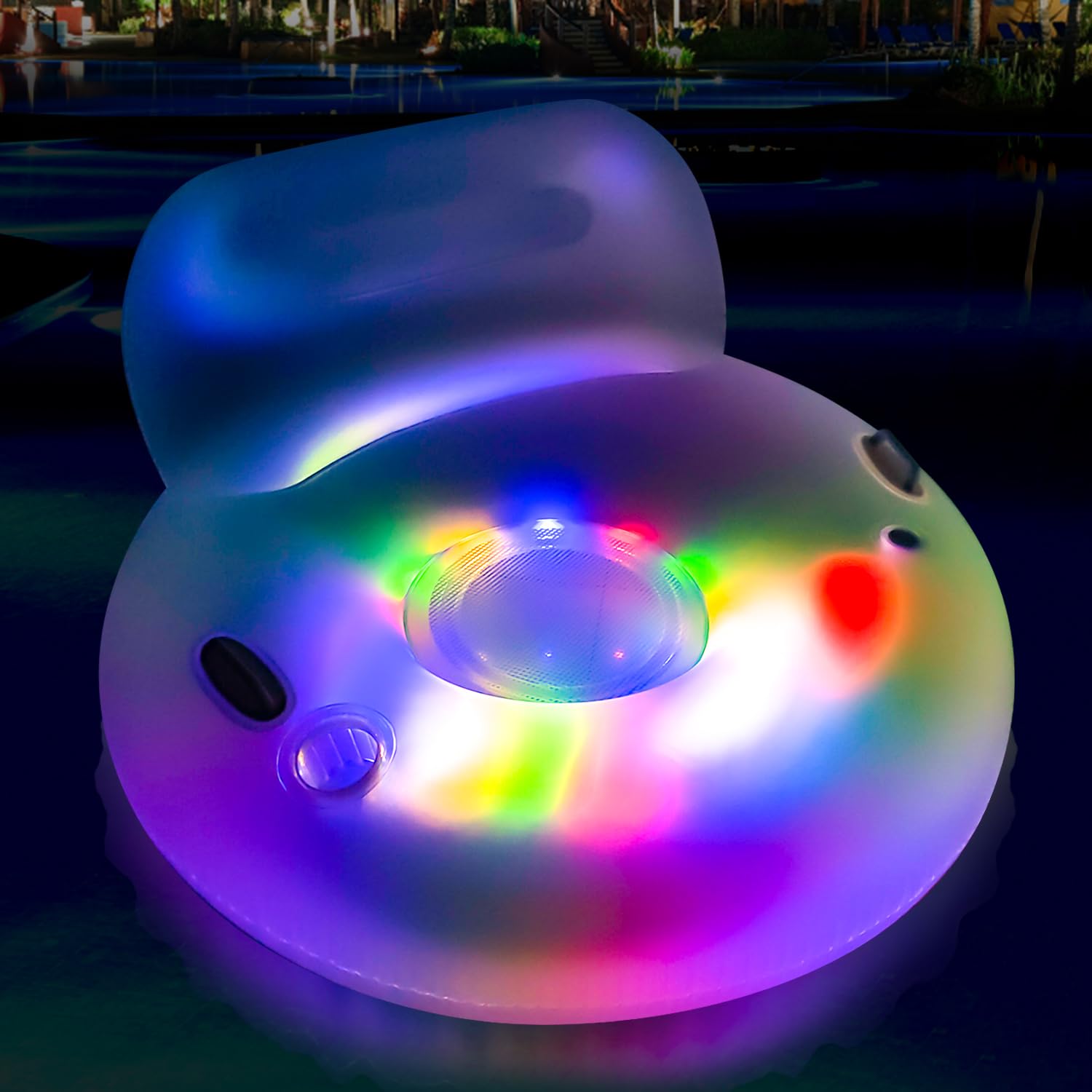 OLNIEZZL Inflatable Pool Floats Adult Swimming Pool Floaties Accessories Lake Water Floats Beach Air Sofa Inflatable Lounge Chairs Rafts for Kids