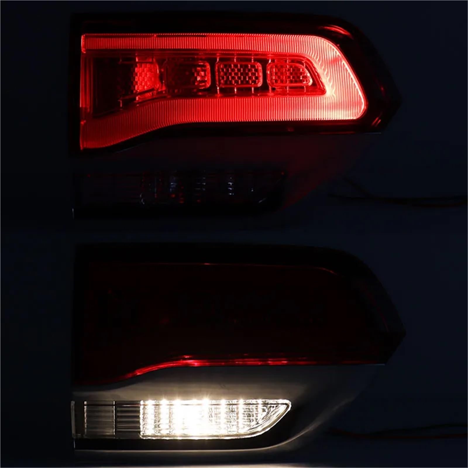 Lampa tylna zespolona Do Jeep Grand Cherokee 2014-2016 Zewnętrzne wewnętrzne światło tylne 68110047AB 68236104AC tylne światła LED(Outer Left)