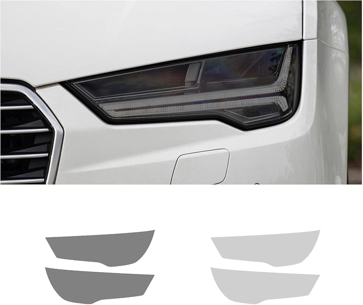SamLng Car Front Light Film for A7 2015-2018 Car Headlight Protective Film Car Front Headlamp Protection Film car Lights Film Headlight Anti-Scratch Non-Yellowing Protective Film