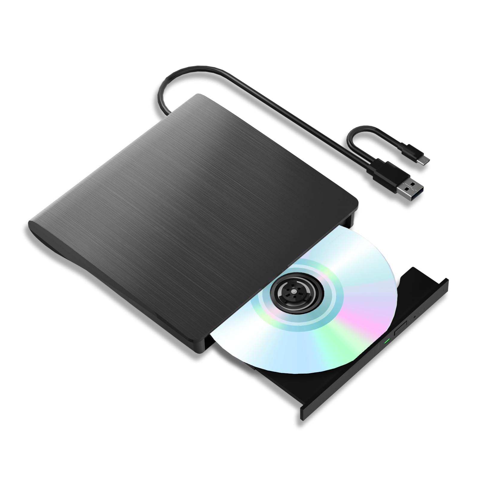 External Blueray/Dvd Drive for Pc, Portable External Blu-ray Drives Support 50G Disc Read/Write, USB 3.0 Type-C Blu Ray Burner for Laptop, Blu Ray Drive Compatible with Windows XP/7/8/10/11 MacOS-image-29
