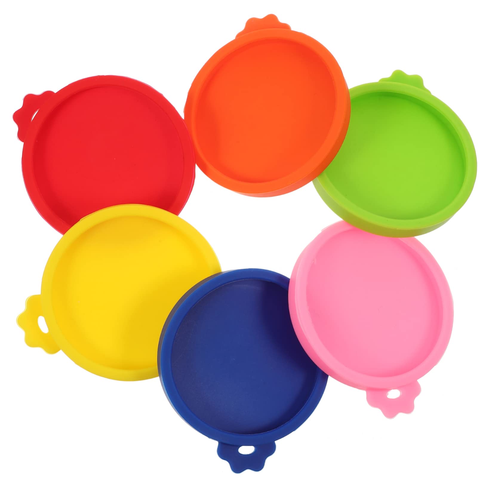 Angoily 6pcs Reusable Pet Food Can Lids Daily Use Dog Can Covers for Safe Storage