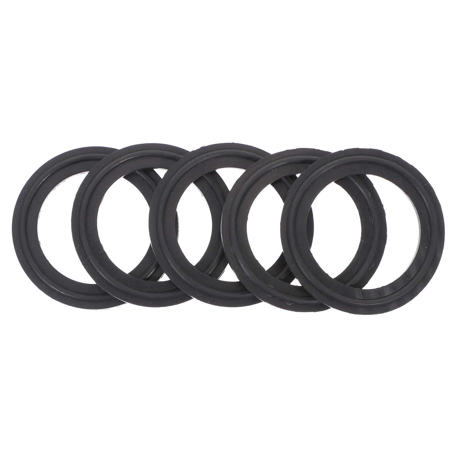SHINEOFI Guarnizione Tri-Clamp in Gomma Fluorurata 5 Pezzi Anello di Tenuta per Raccordi a Morsetto da 2 Pollici o-Ring Flessibile Resistente a Gas e Acidi per Uso Alimentare Birra e
