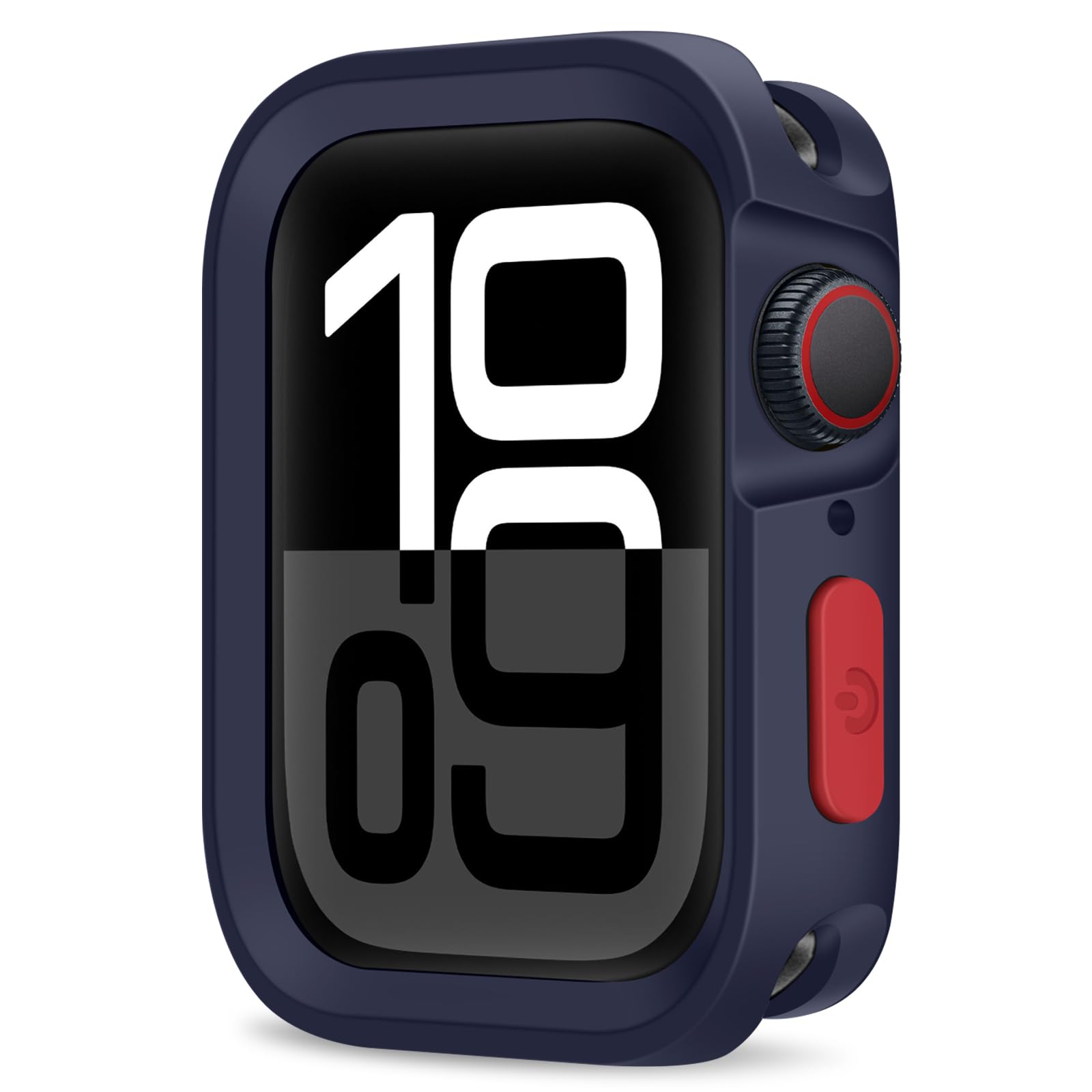 ZZDZZ Rugged Case Compatible with Apple Watch Case 46mm Series 11/10, Soft Flexible TPU Shockproof Protective Bumper Cover for iWatch 46mm, Blue