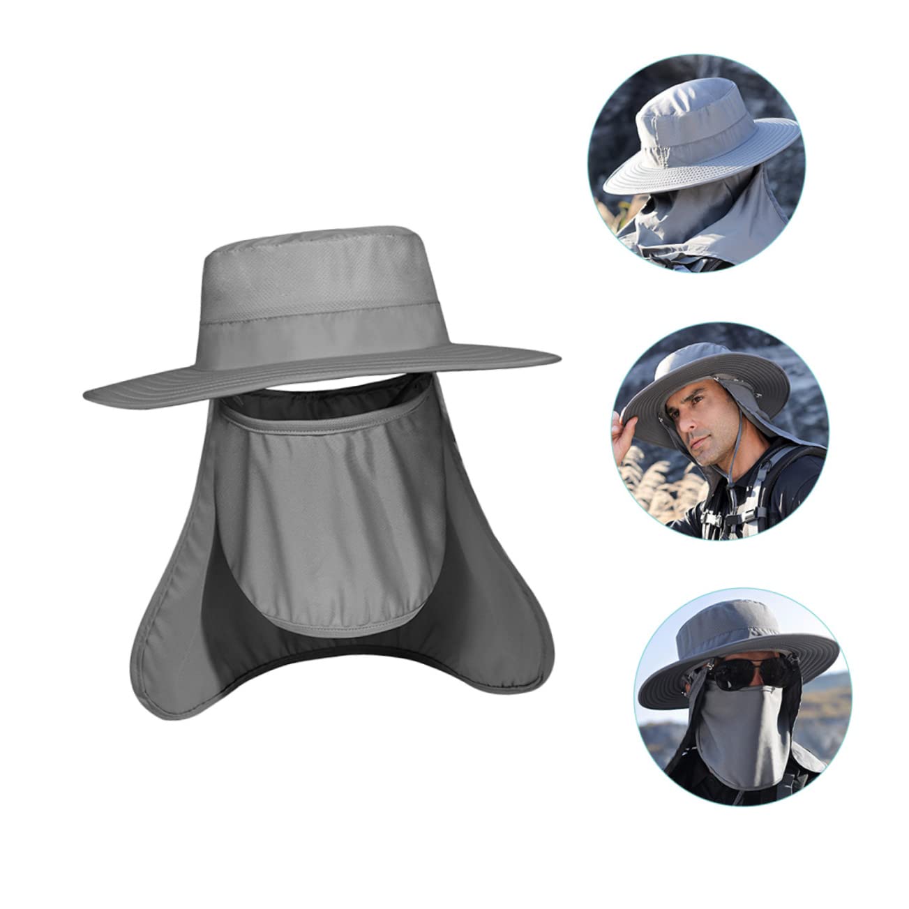 Kisangel Cappello con Protezione UV Traspirante attività Outdoor per Escursioni