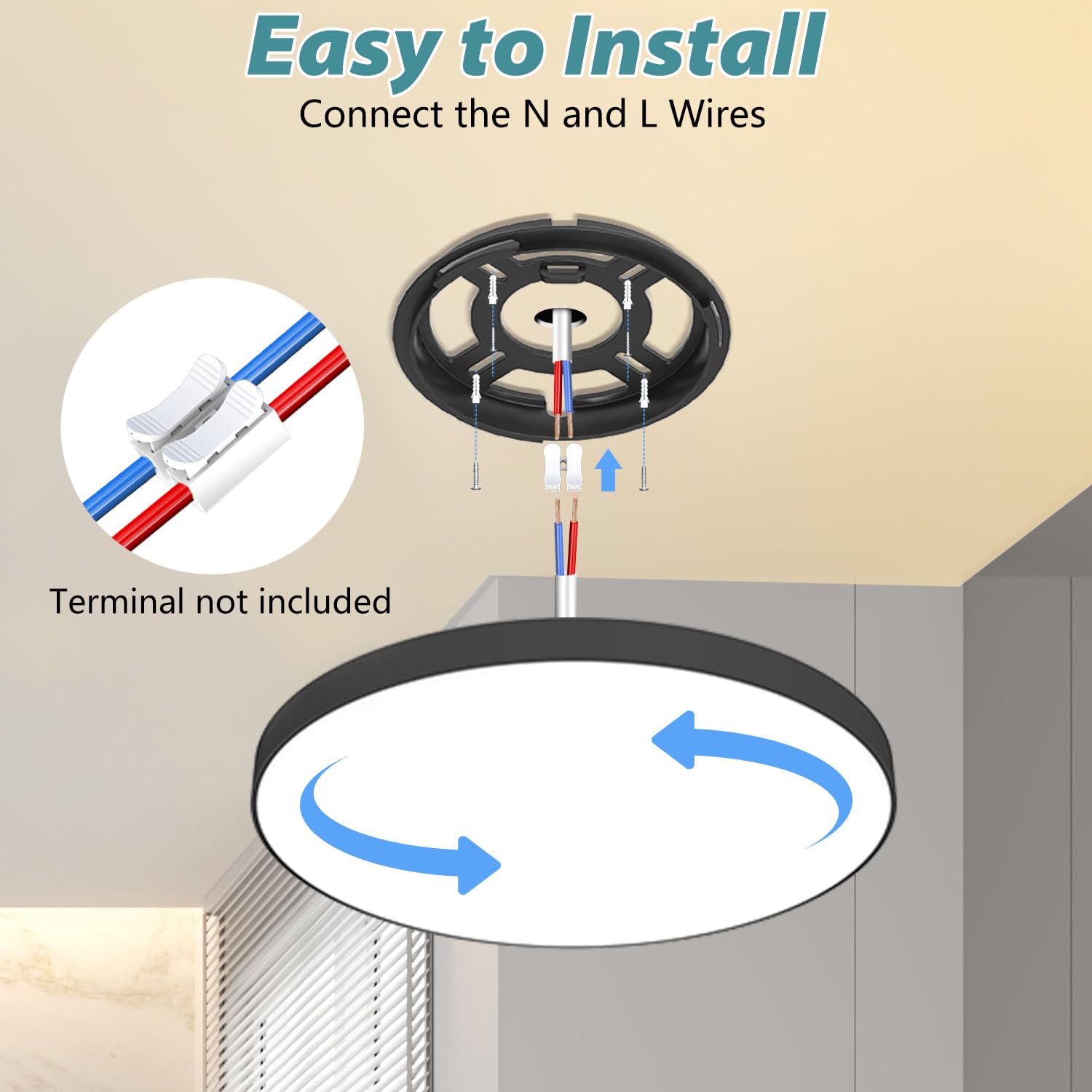Plafoniera LED Soffitto 24W Lampada da Soffitto 4000K 2000LM Plafoniera Bagno IP44 Impermeabile Rotonda Ø28CM Lampadario LED Moderna Luce Soffitto per Cameretta, Cucina, Soggiorno, Balcone, Corridoio