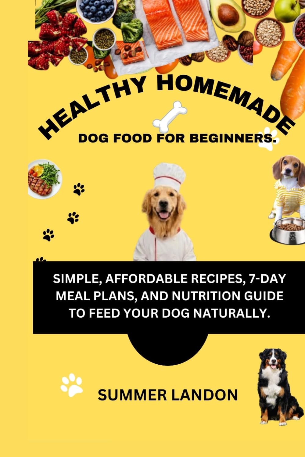 HEALTHY HOMEMADE DOG FOOD FOR BEGINNERS: Simple Recipes, Meal Plans, and Nutrition Guide to Feed Your Dog Naturally at Home (Animal care)