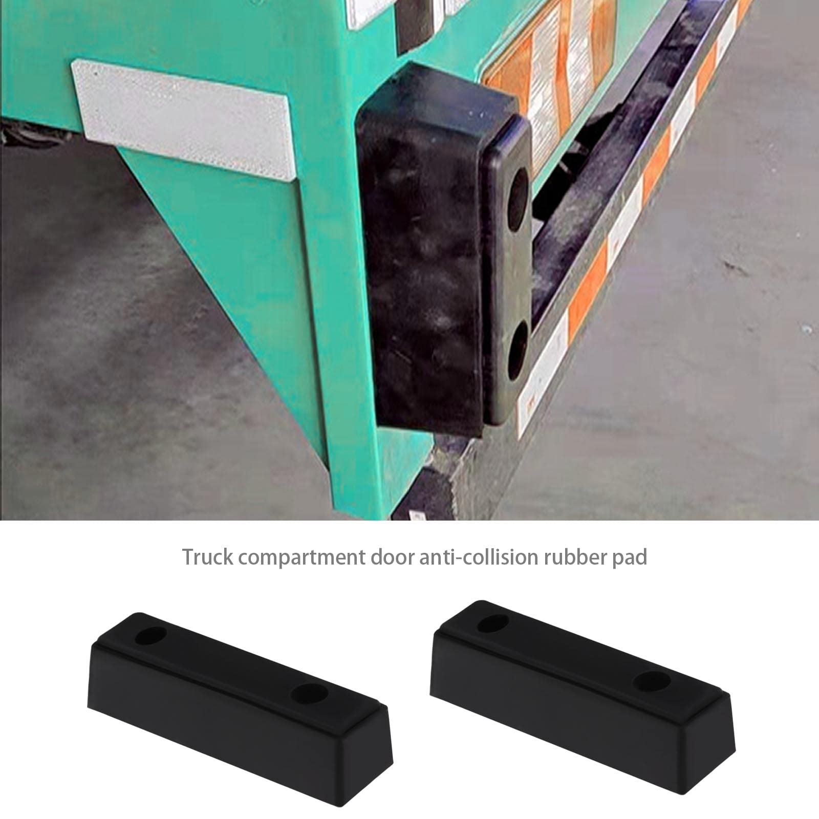 Flutesan 4 Cuscinetti In Gomma Paraurti Per Auto E Camion - 15,2x8,9x7,6 Cm, Blocchi Di Protezione Neri
