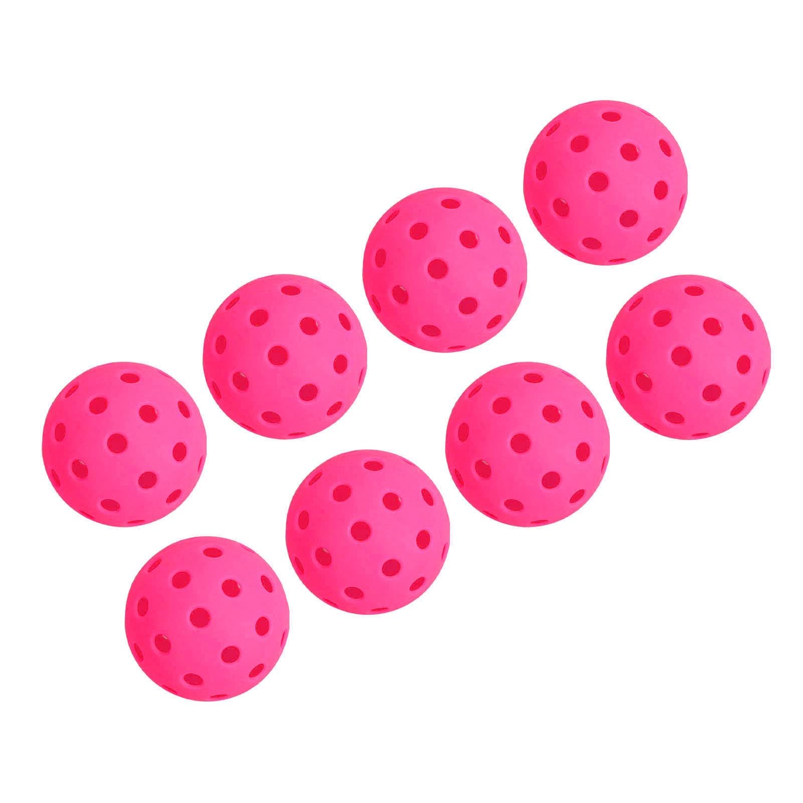 Balles Pickleball Haute Élasticité 40 Trous Lot de 12 PE pour Débutants Familles Entraînement Intérieur Extérieur