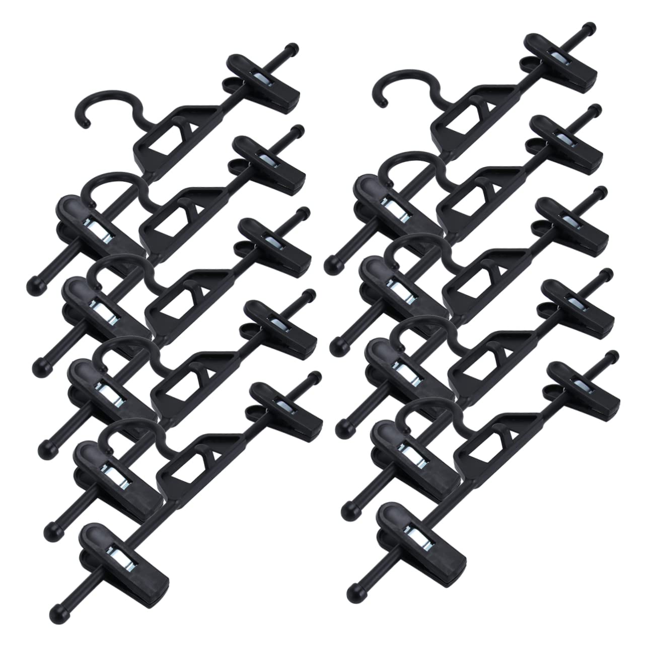 Wakauto 10Pcs Non Slip Plastic Pants Hangers for Wardrobe Storage Easy to Use Slip Cloth Clips Versatile Clothes Organizer for All Seasons