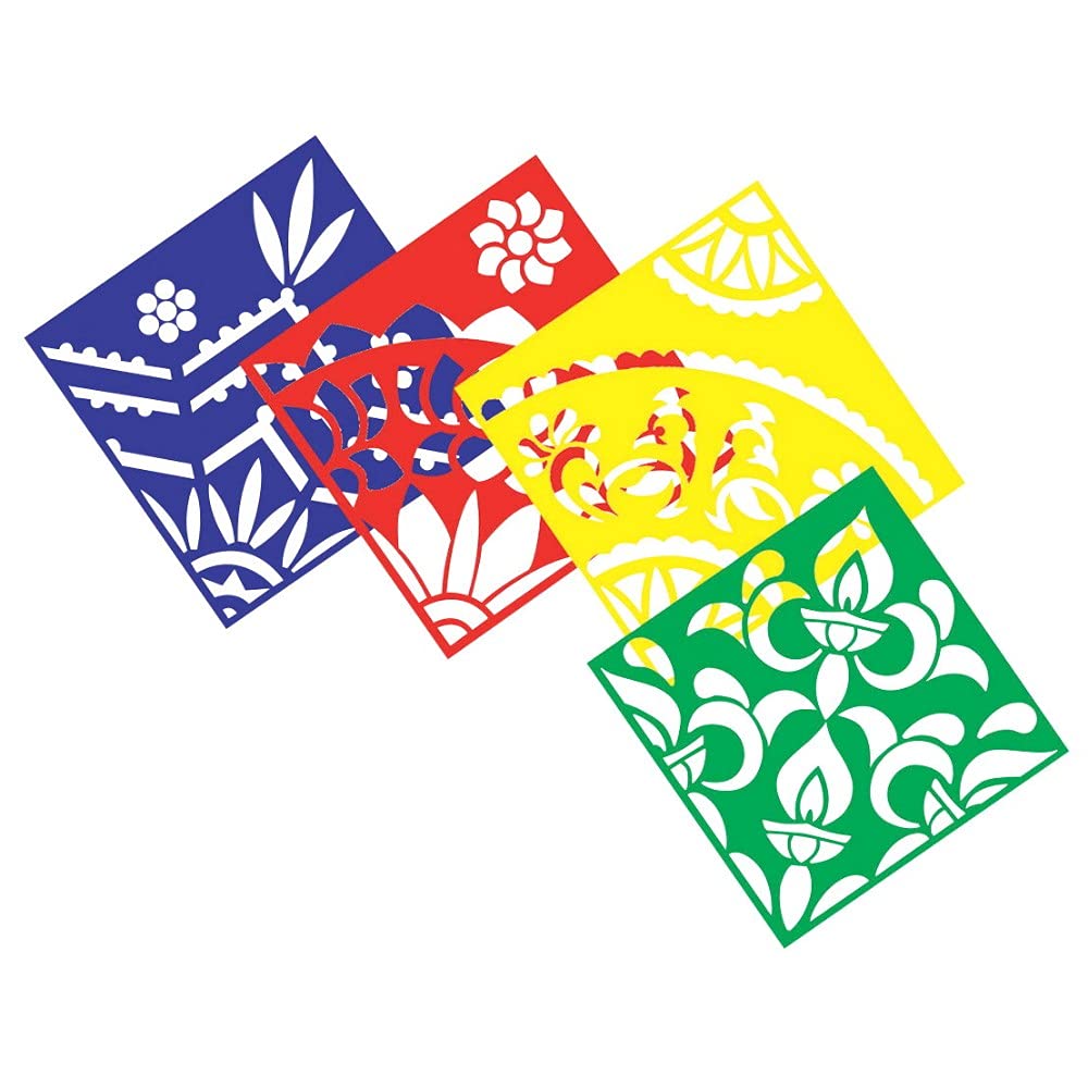 Pochoir Rangoli Roylco Mega Stencil44 : kit de dessin géant et matériel éducatif
