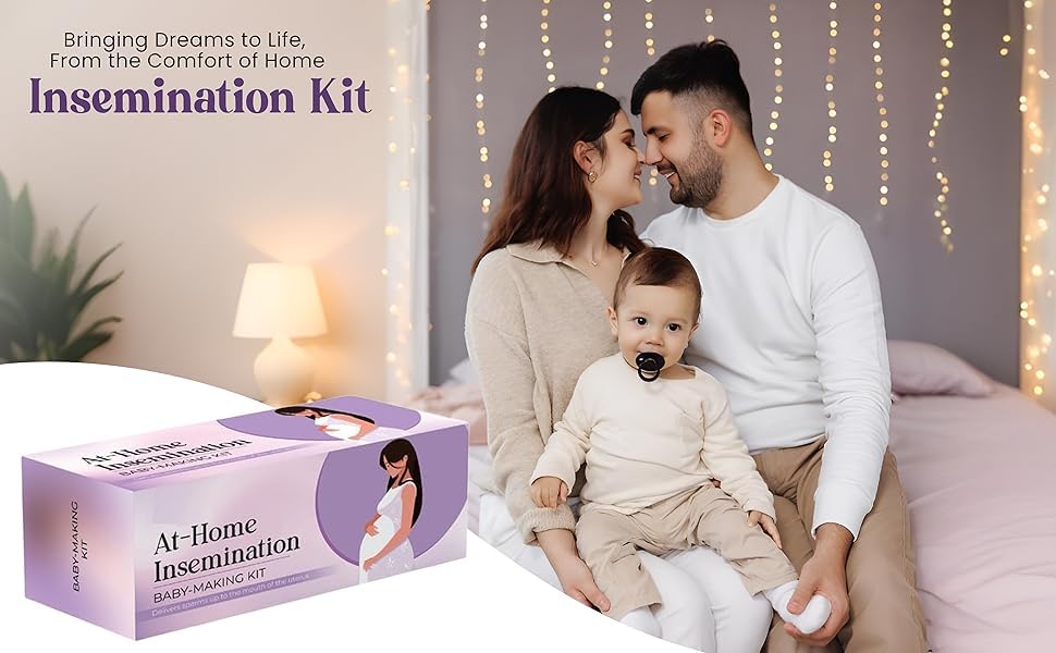 Image of Positive Vibes Home Insemination Kit | Safe & Easy DIY IVI /IUI Kit for Women | 3 Catheters, 3 Syringes, 3 Ovulation & 1 Pregnancy Kits, Collection Cup & Instruction Manual