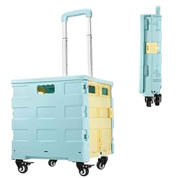 Amazon｜ZHJINGYU ショッピングカート 折りたたみキャリーカート