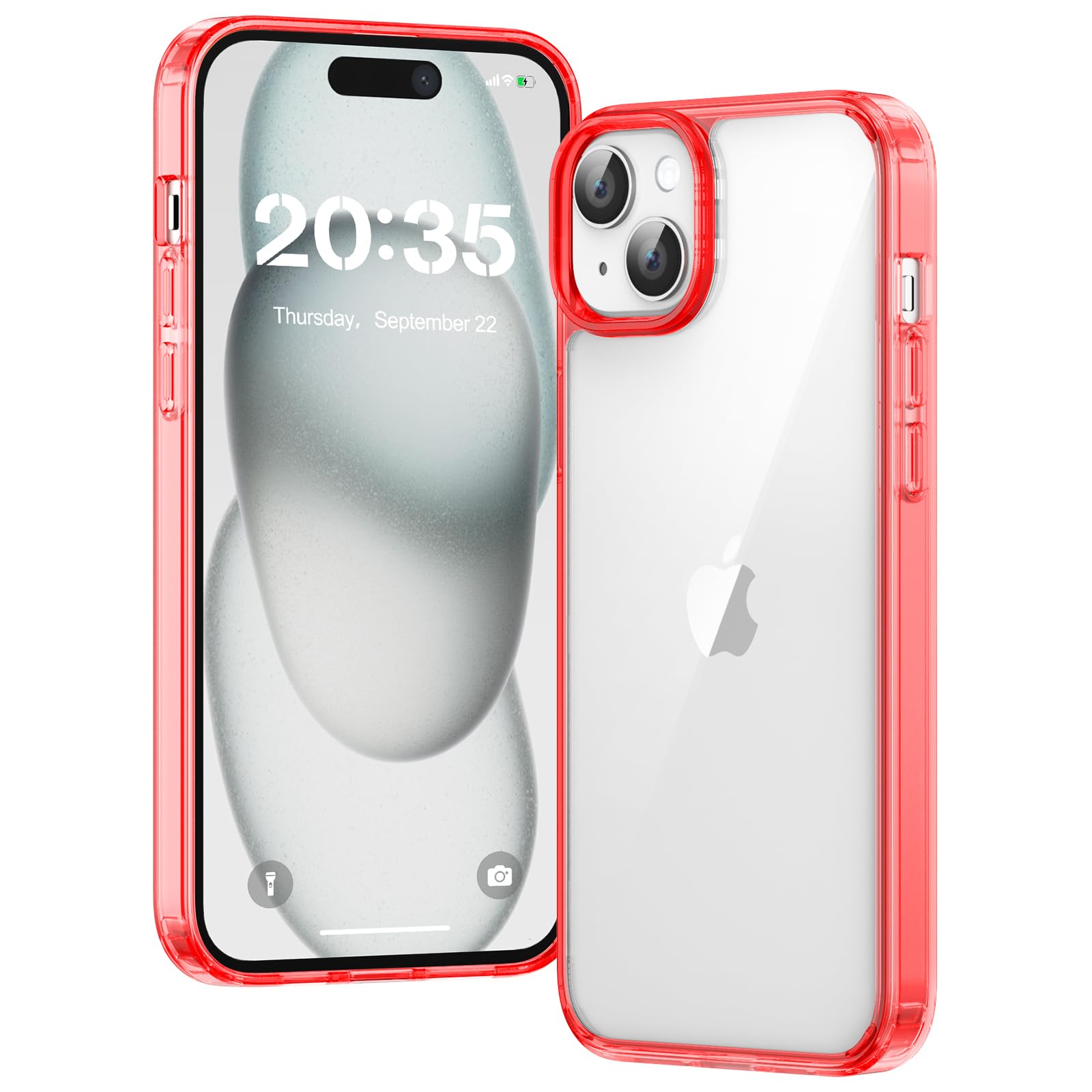 Clear Case for iPhone 15, Ultra Thin, Shockproof TPU Cover, Anti-Yellowing, Crystal Clear, Phone Case for Apple iPhone 15 - Clear — view 370