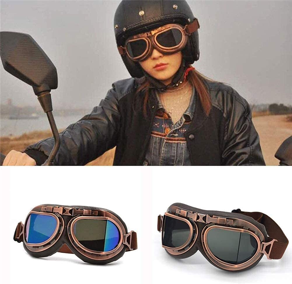 Retro Motorradbrille - Winddichte Sportsonnenbrille Mit Anti-Beschlag