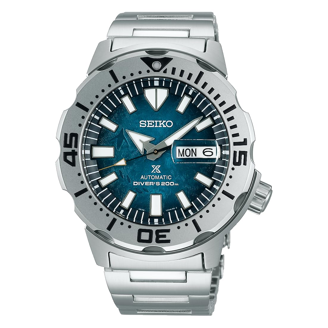 SEIKO SRPH75 Automatic Dive Watch for Men - Prospex Special Edition - LumiBrite Hands, Rotating Elapsed Timing Bezel - Water Resistant 200M