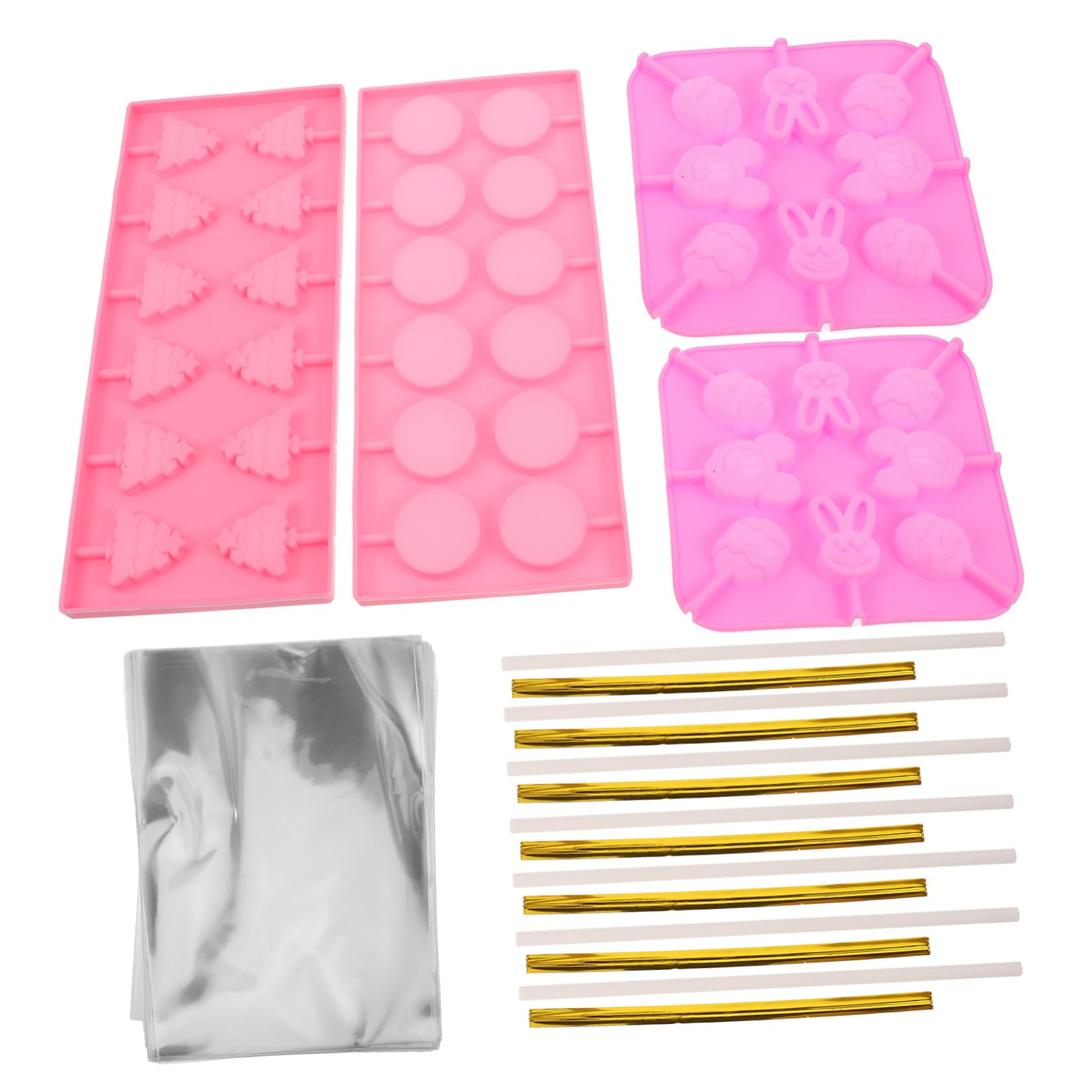 Moules à Chocolat en Silicone 1 Set Réutilisables pour Noël la Cuisine