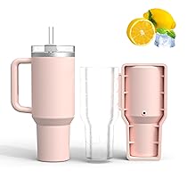 XJLyaya Ghiaccio per Cocktail, Cubetti Ghiaccio Silicone, Stanley Cup Accessori, Molde de Silicona Para Hielo, Adatto a 20-40 Once d Tazze Stanley, Birra, Caffè, Integrato (B)