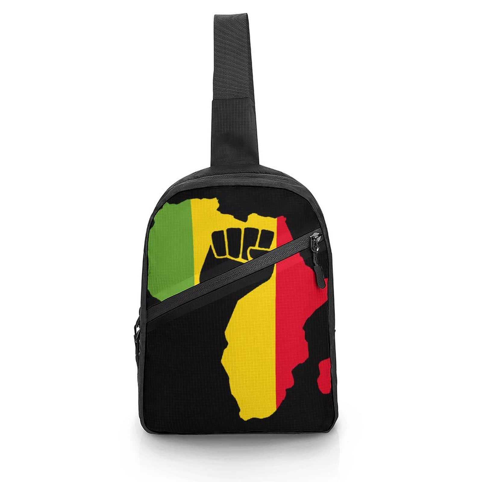 ASYG African American Women’s Sling Bag – Crossbody Chest Backpack, Shoulder Daypack With Multiple Pockets, Polyester Fabric