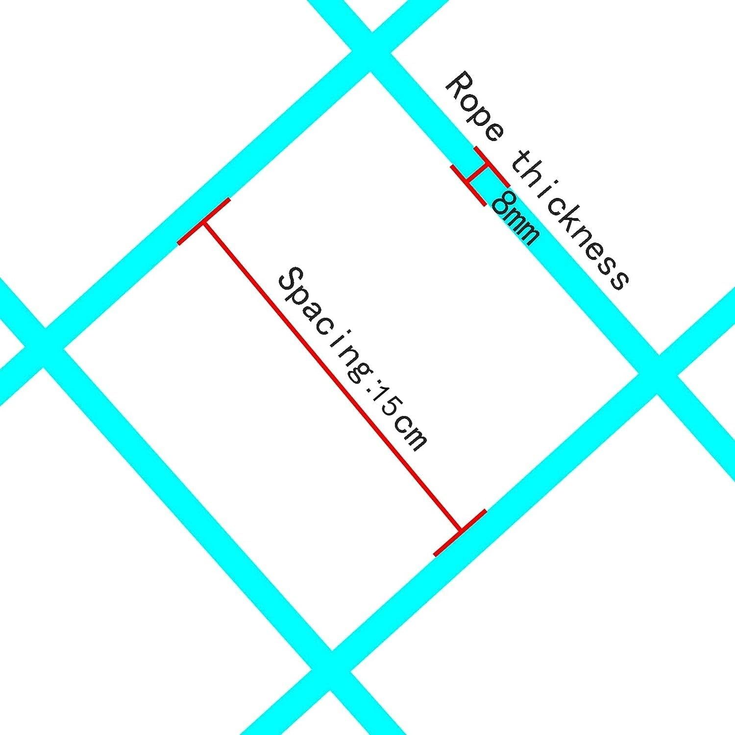 Siatka do wspinaczki, siatka wewnętrznej, transportu ładunku na zewnątrz, drabinka linowa z materiału nylonowego, ramy(2m*2m)