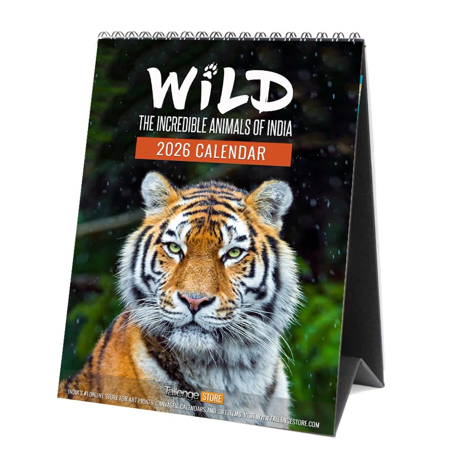 Image of Tallenge - Wild - 2026 Desk Calendar - 6 x 9 Inches for Home & Office (Paper, Desk Calendar)