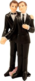 Wedding Figure 2 Grooms, 4cm x 4cm x 12.5cm 2 Grooms