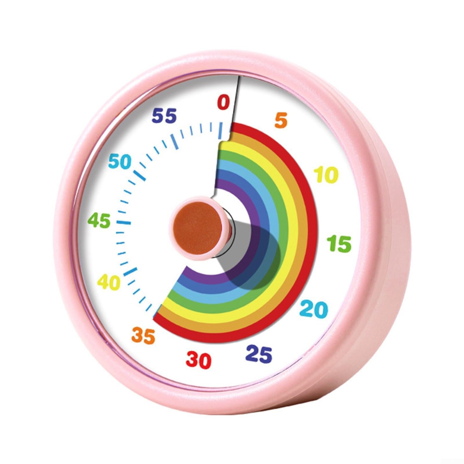 Visual Timer For Kids, 60-Minute Countdown Timer With Disk For Classroom, Office, Kitchen, Management Tool For Studying, Cooking, Exercise (Purple)(pink)