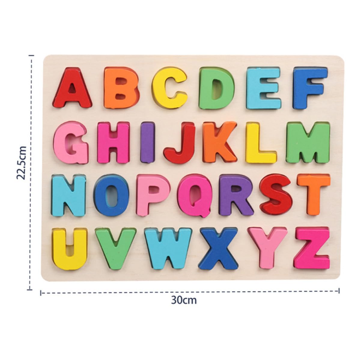 Puzzle in Legno per Ragazzo Ragazza Numeri Segni Matematici Alfabeto Strumenti Didattici Educativi per Sviluppo Cognitivo e Riconoscimento