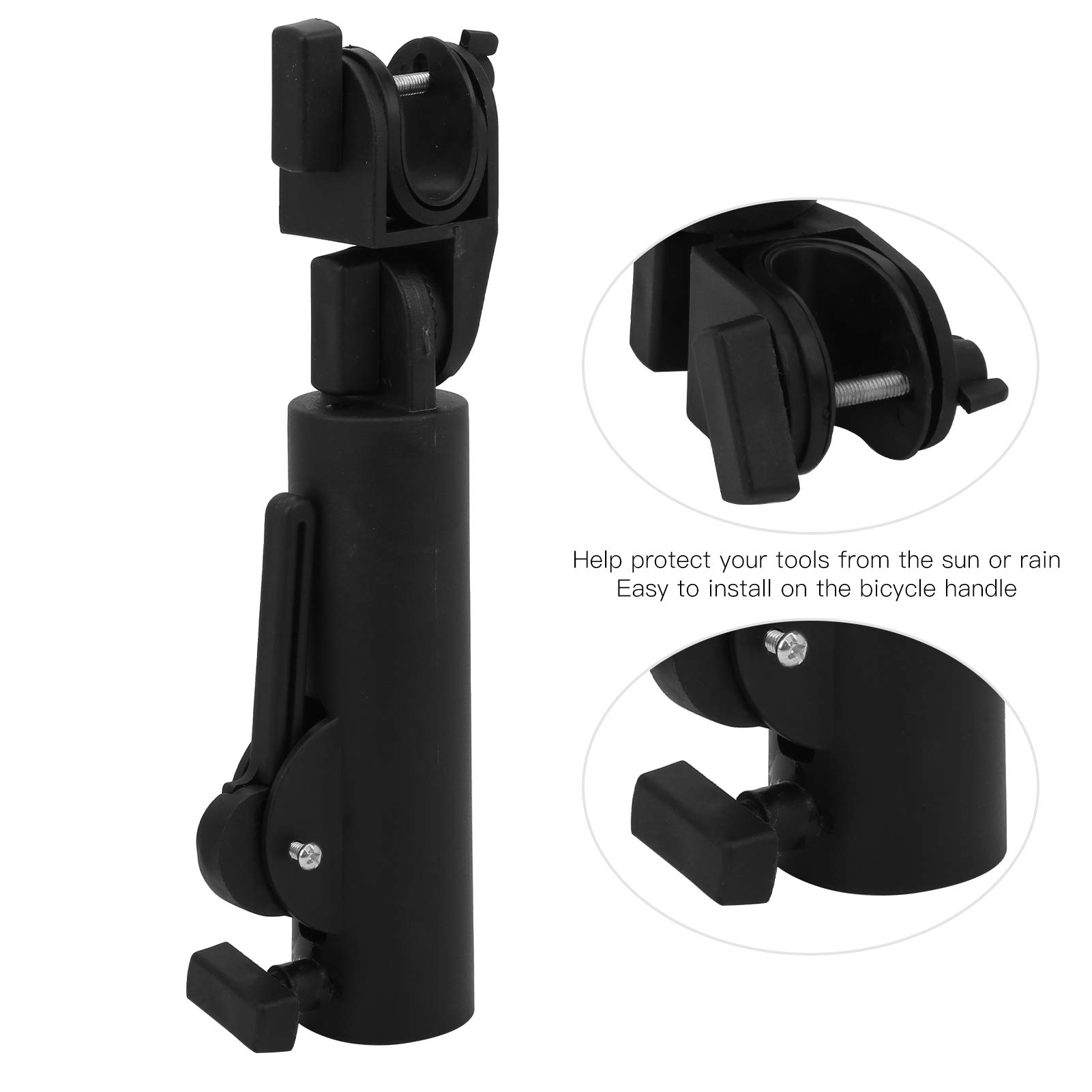 Nancunhuo Carrello Porta ombrelli Cart-Golf Portaombrelli Supporto in plastica Carrello Porta Bici Nero Universale