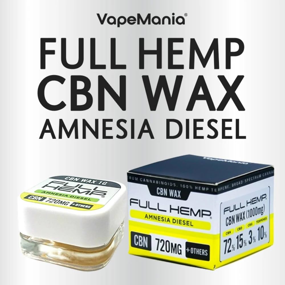 Amazon | VapeMania FULL HEMP ワックス 1g CBN72%720mg CBD15%150mg