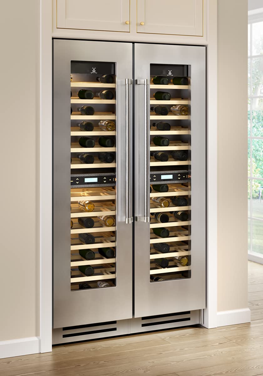 Hestan Kwcr24 24 Inch Wide 72 Bottle Capacity Built-In Right Hinge Wine Cooler, 24", Stainless on Fridge.com - View 2