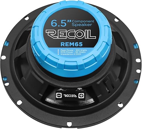 Miniatura 4 de RECOIL Sistema de altavoces de componentes de audio para automóvil REM65 Echo Series de 6.5 pulgadas