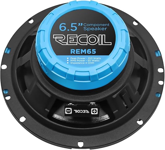 RECOIL REM65 Echo Series 6.5-Inch Car Audio Component Speaker System