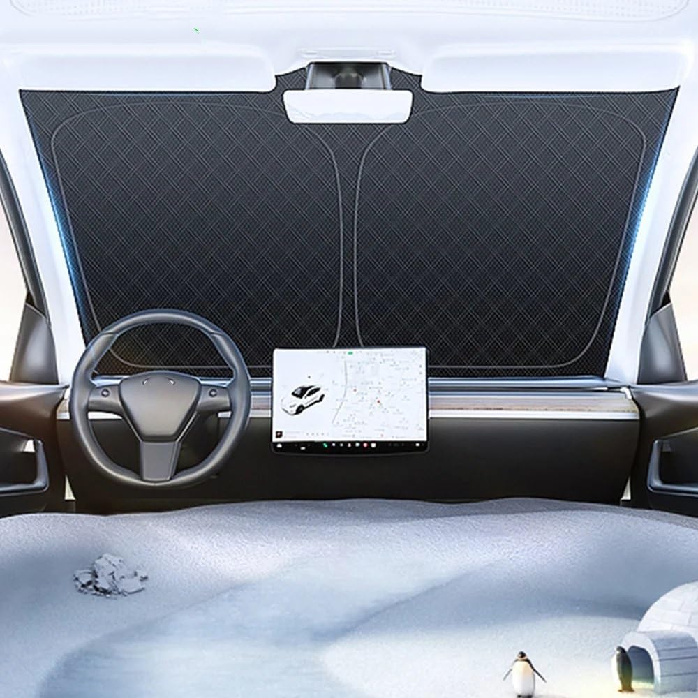 Tesla モデル3 (2017-2023) サンシェード フロント&リアセット テスラ用モデル 3/Y 2017-2023 🎽 【】 サンシェードフロントガラス
