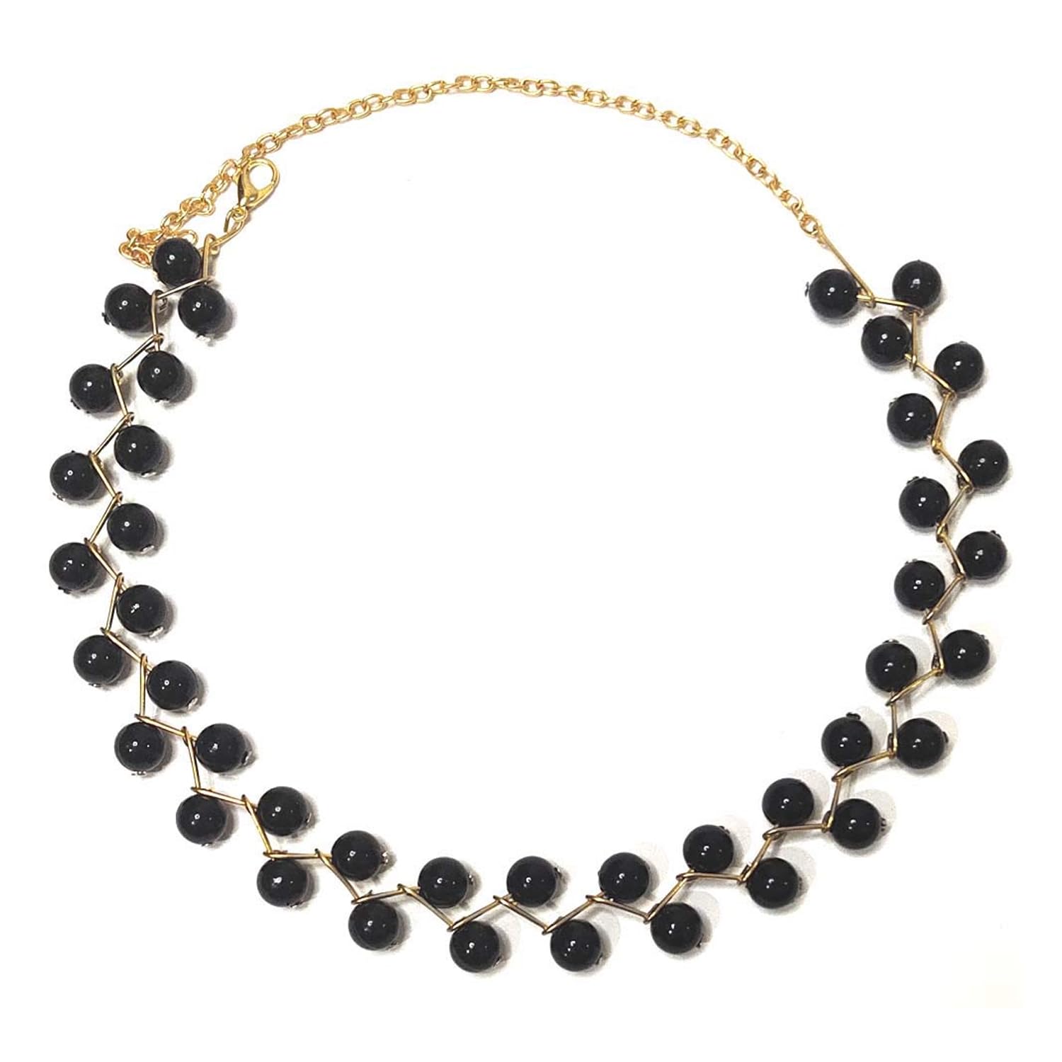 ADF- Pearl Choker Necklace for Women Girls Jewelry Necklaces. (Black) (B0CQVQCXDR) Amazon Price History, Amazon Price Tracker