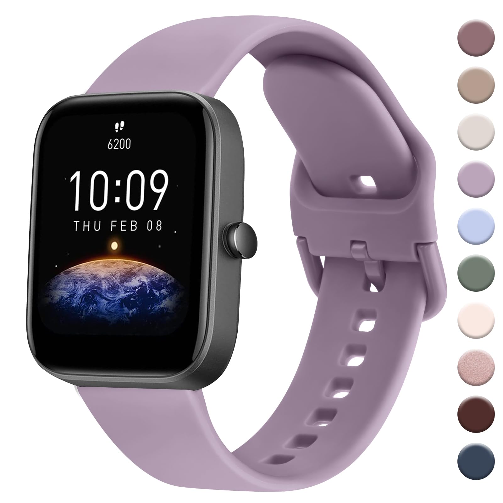 AK Band for Amazfit GTS 4 / GTS 4 Mini / GTS 3 / GTS 2 / GTS 2e / GTS 2 mini / GTS / GTR mini Bands, 20mm Soft Replacement Sport Strap for Amazfit Bip