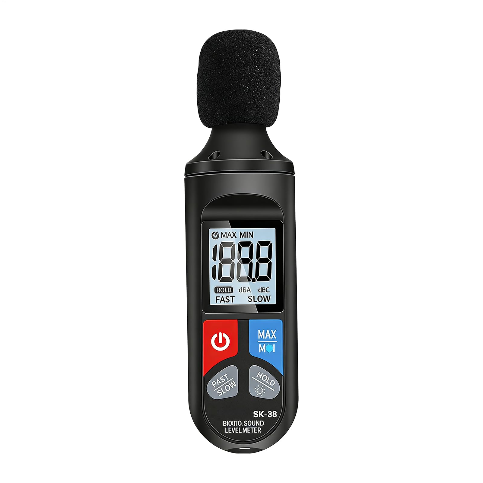 Medidor de decibelios - Sensor de ruido de medición de ruido de 30-130dB | Medidor de decibelios para vecinos de ruido,Para clase, vecinos, en el coche, oficina, hogar, instrumentos musicales
