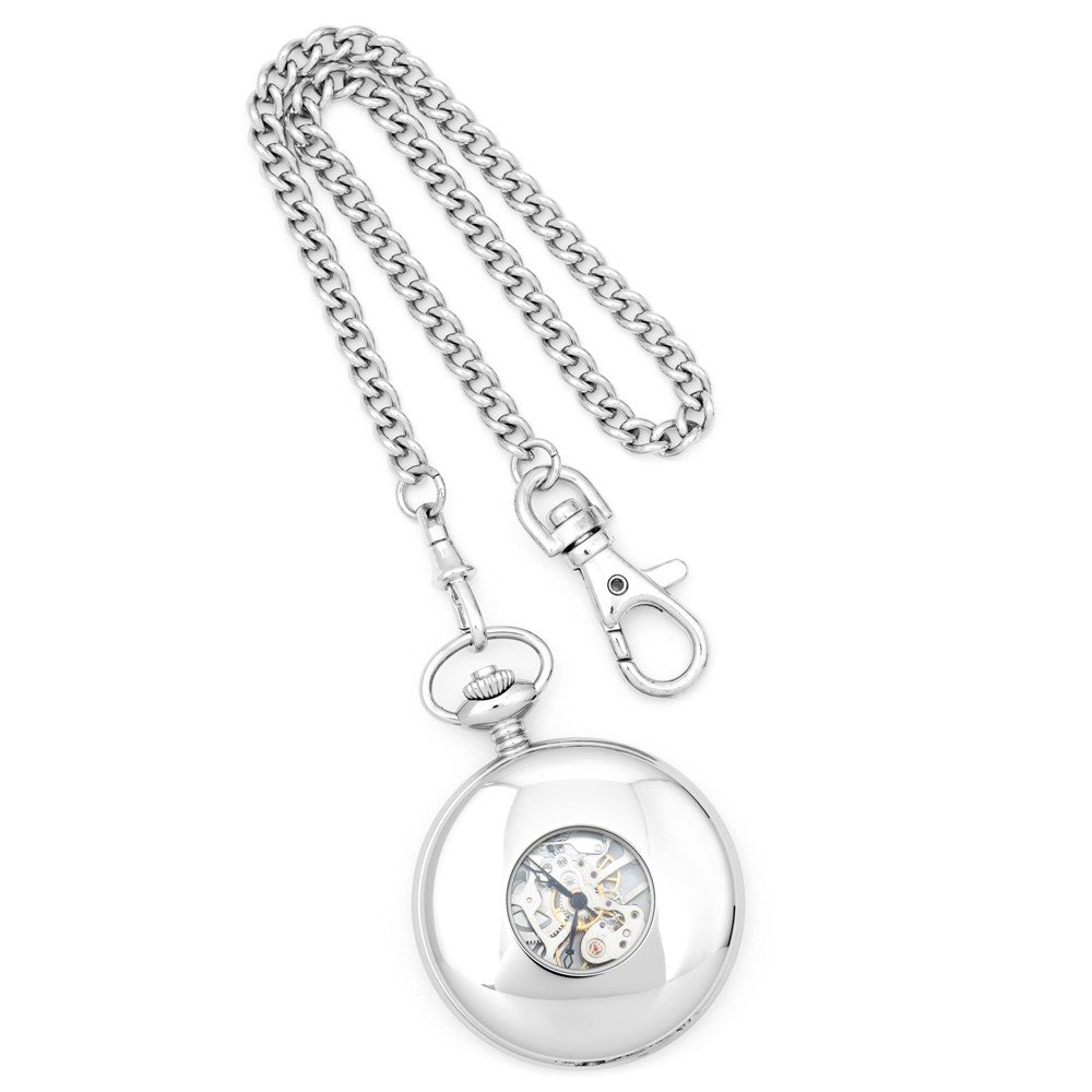 Swingtime Stainless Steel Men's Mechanical Pocket Watch 14