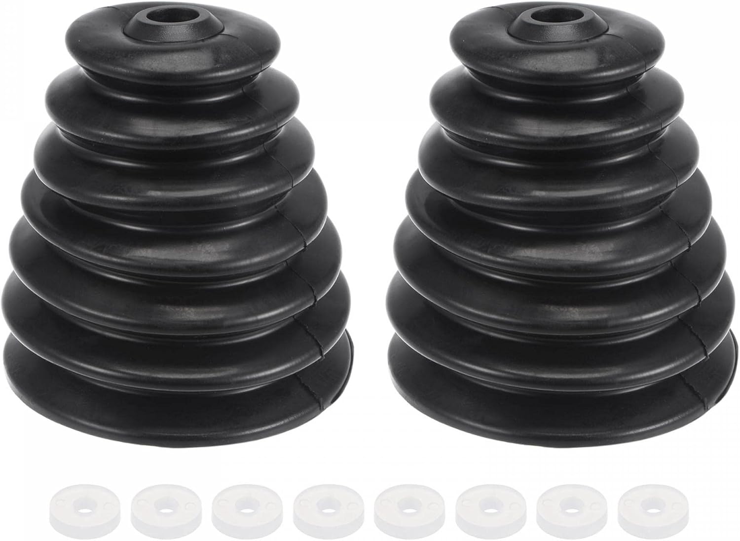 uxcell 2 Pcs Rubber Drill Dust Cover Collector, for Electric Hammer Impact Drill Ash Bowl, Device Tool Accessories, Black