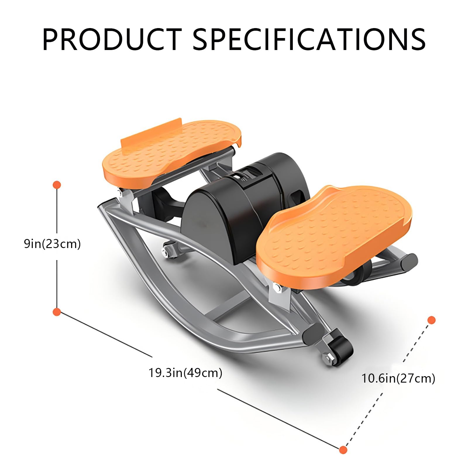 Stepper Fitness Casa Pedana Vibrante Dimagrante Altalena Laterale Con Display Digitale/fascia Di Resistenza, Adatta Per Il Fitness Domestico