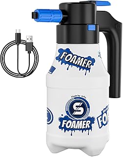 Pulverizador de espuma eléctrica para lavado de coches, pistola de espuma a presión, 1,5 L, espuma de alta presión para lavado de vehículos, perros, baños, motocicletas, camiones, barcos