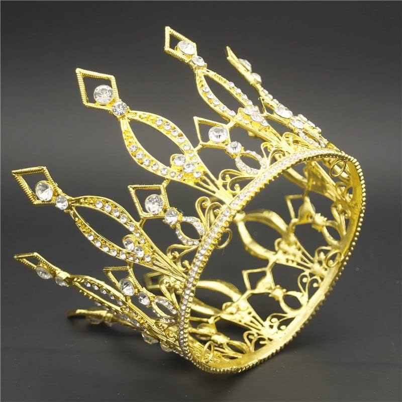 Biżuteria do włosów Korona Tiary dla kobiet Moda Kryształowa Tiara Korona na ślubne akcesoria do włosów Diadem królewski królowej ślubnej Biżuteria do włosów Ślubne tiary i korony Panna młoda,