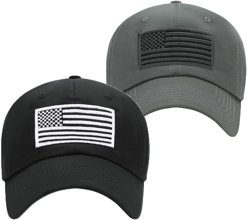 GEANBAYE American Flag Hats for Men Women Low Profile USA Baseball Cap Outdoor Dad Hat